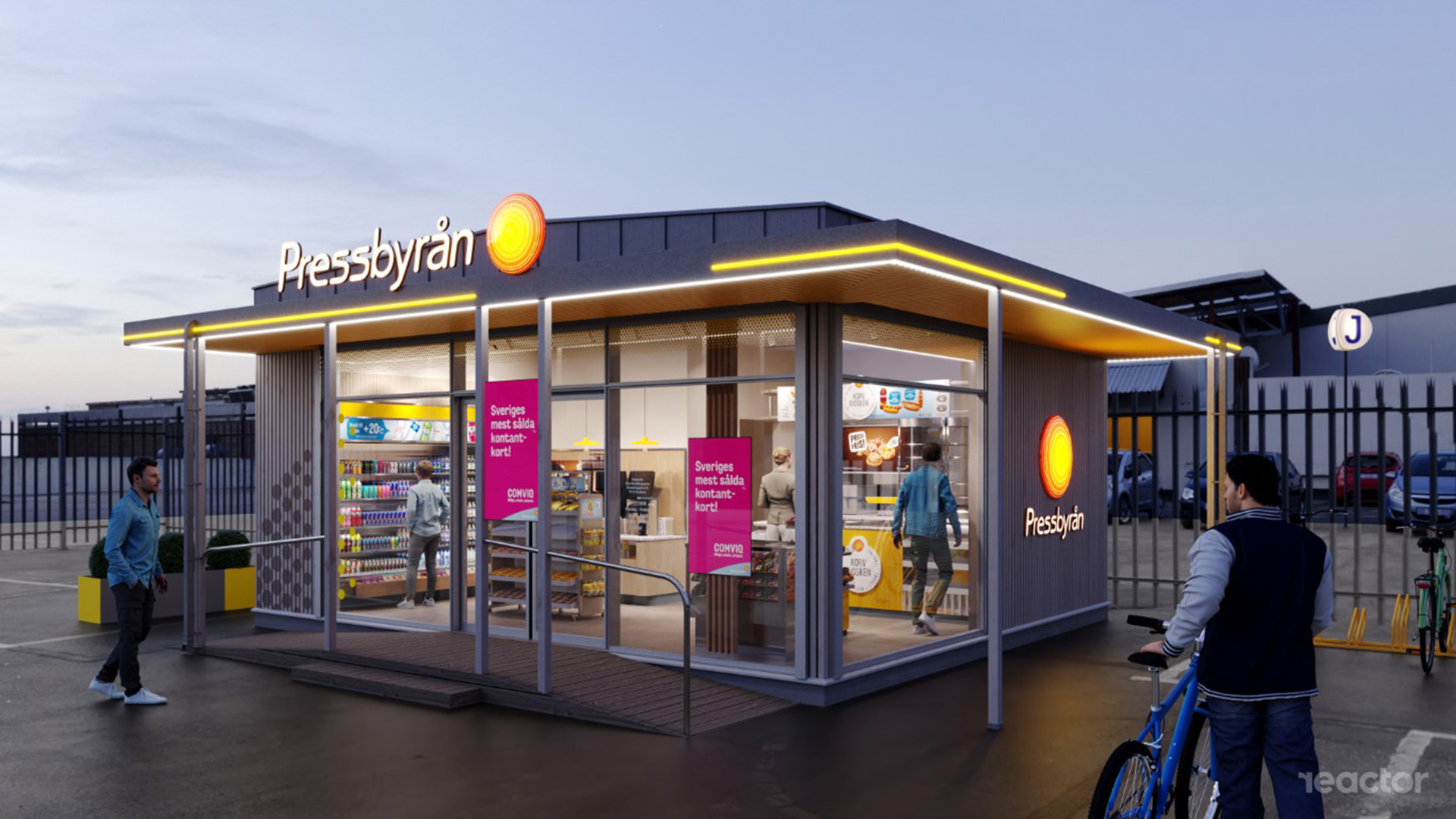 Pressbyrån, Modulhus, Visualisering